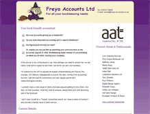 Tablet Screenshot of freya-accounts.co.uk